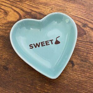 Small Heart shaped SWEET dish Hershey Kiss Love decoration Valentines Day decor